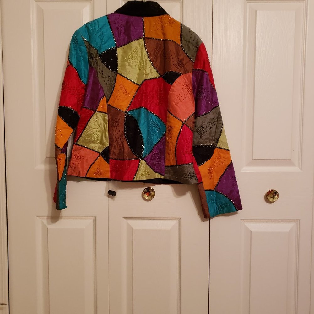 Multi-color Cocktail Jacket by ANAGE Size Large - Picture 4 of 4